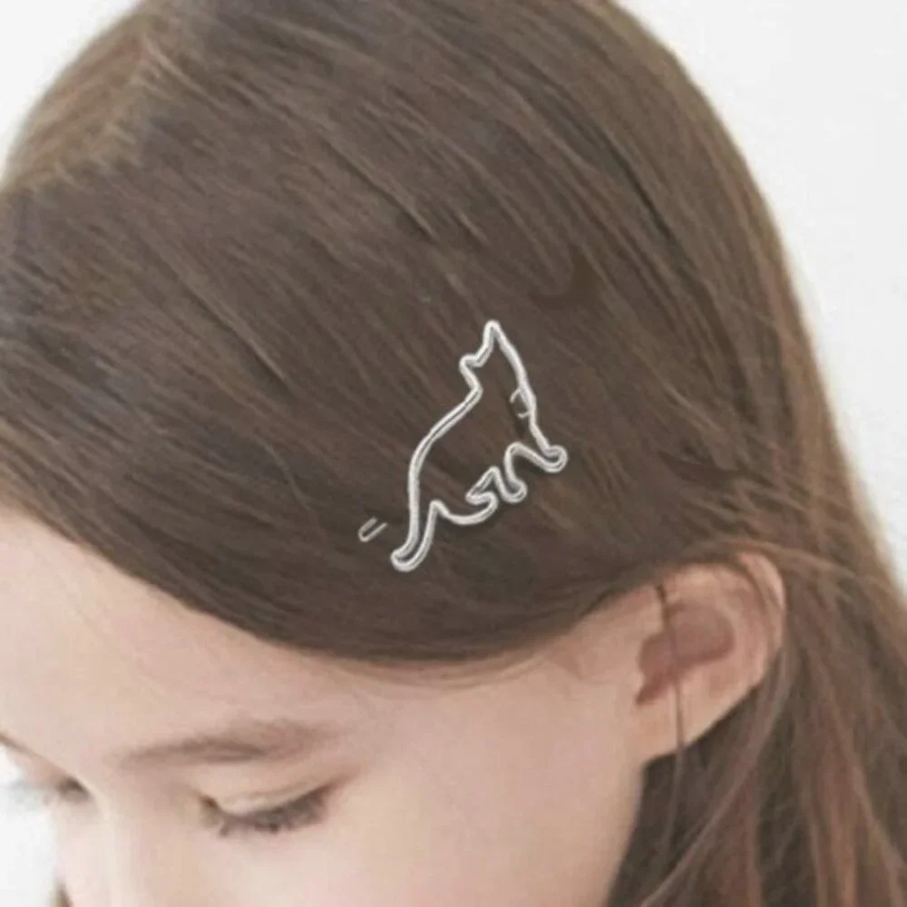 Brandy Melville Silver Metal Cat Kitten Hair Clip